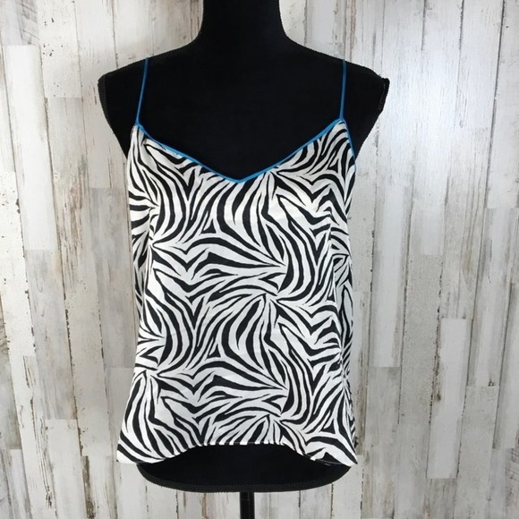 TopShop Zebra Print Camisole Tank Top Cami NWT 8 - Picture 2 of 5